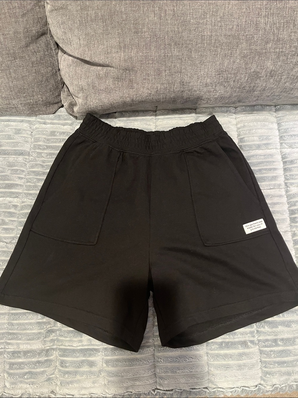 H&M Black Elastic Waist Basic Loose fit Shorts